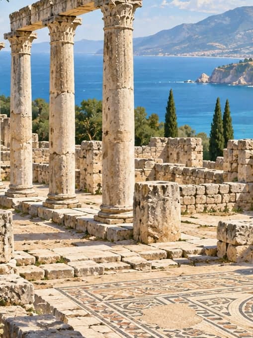 Illustration of Syedra Archaeological Site, Antalya