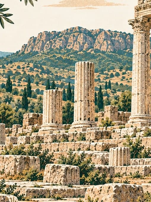 Illustration of Tavium Ancient City, Yozgat