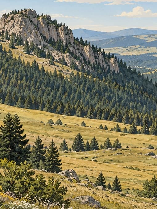 Illustration of Tekkedağı Nature Park, Ankara