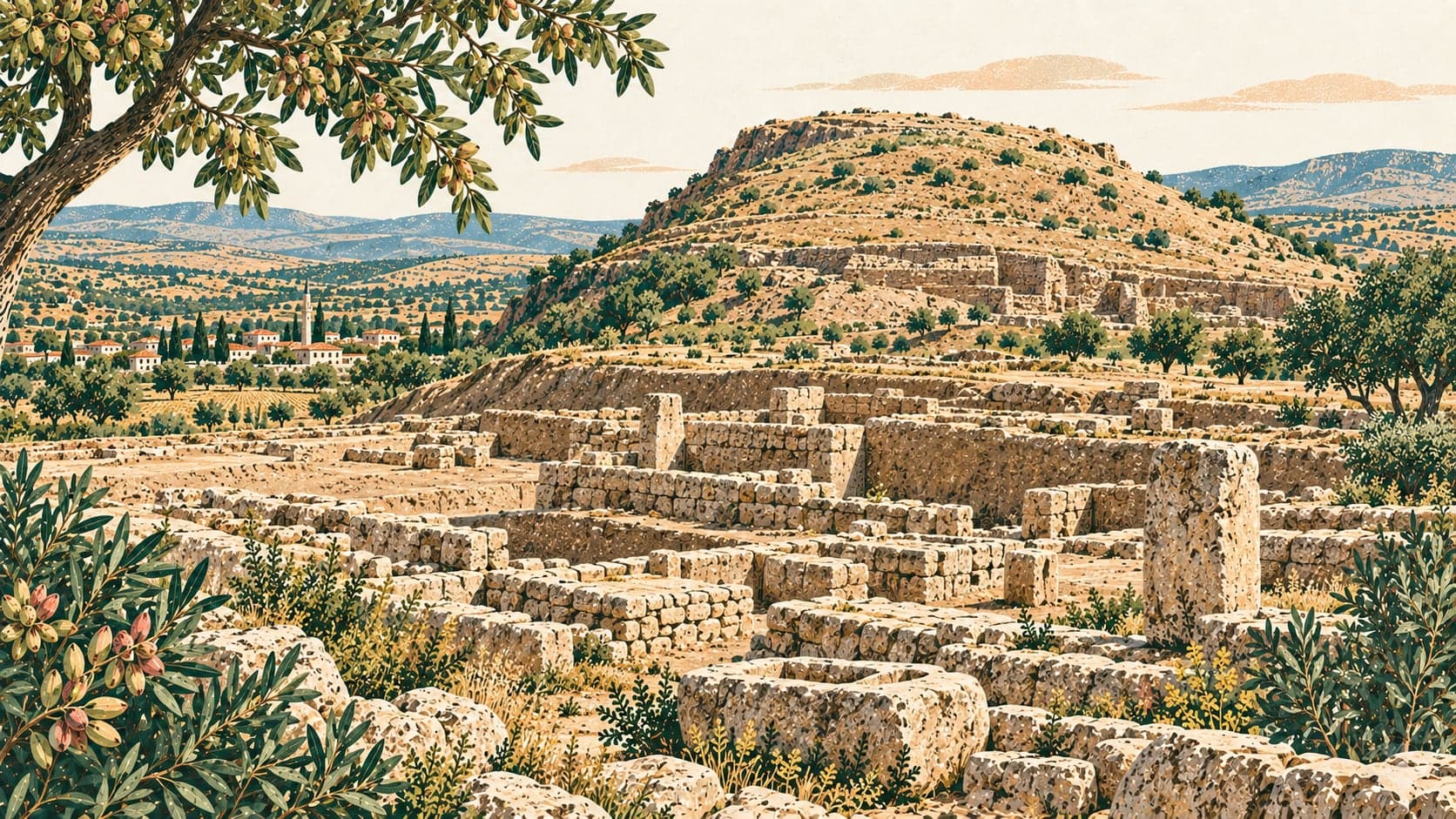 Illustration of Tilmen Höyük, Gaziantep