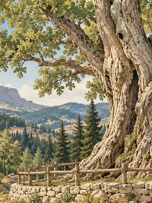 Illustration of Titrek Kavak Natural Monument, Konya