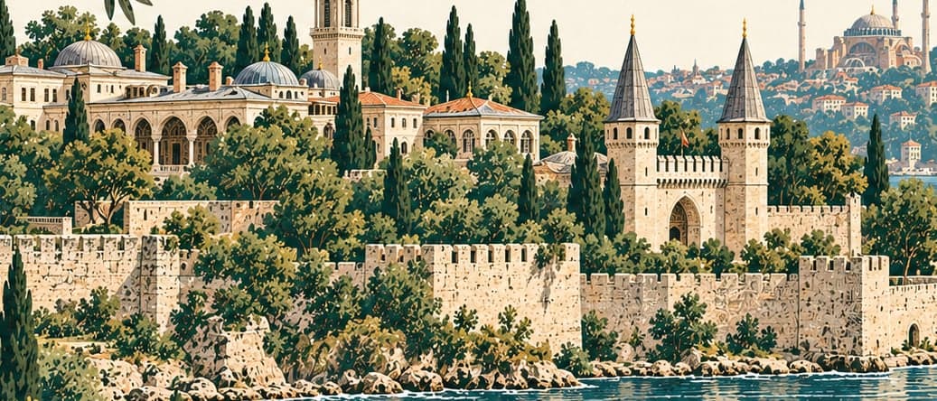Illustration of Topkapı Sarayı, İstanbul