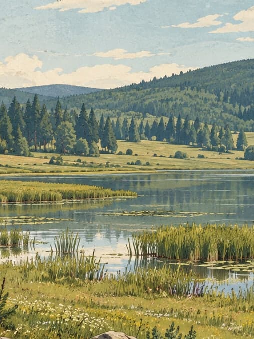 Illustration of Topuk Plateau Nature Park, Kütahya