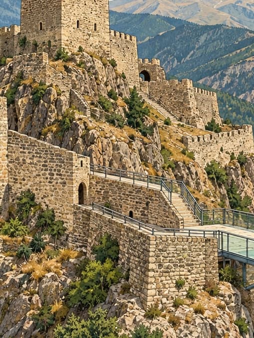 Illustration of Torul Castle Glass Viewing Terrace, Gümüşhane