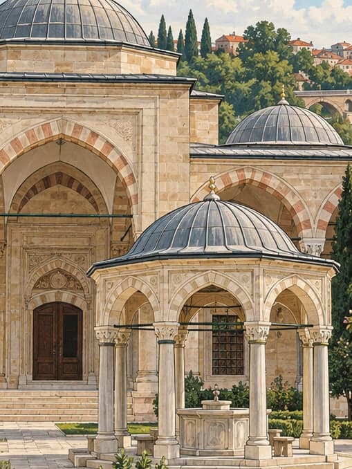 Illustration of Türk-İslam Works Museum, Edirne