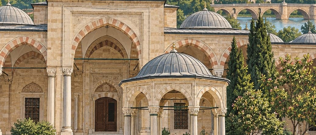 Illustration of Türk-İslam Works Museum, Edirne
