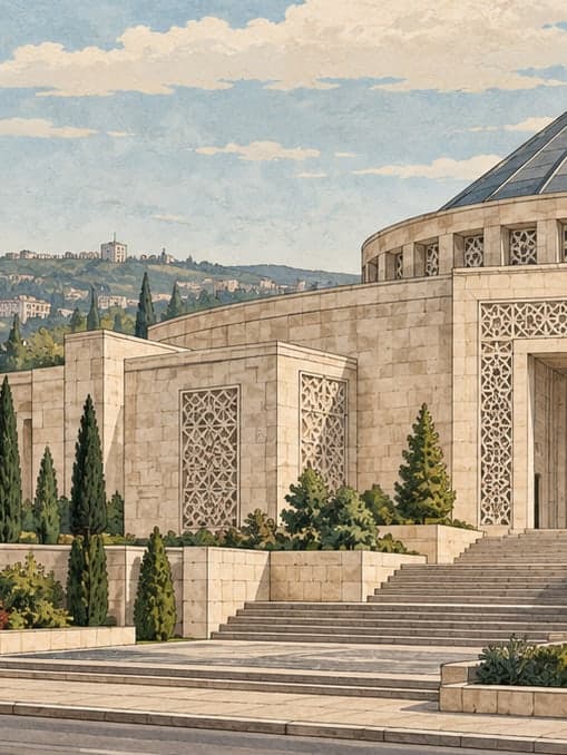 Illustration of Turkish Historical Museum and Park, Ankara