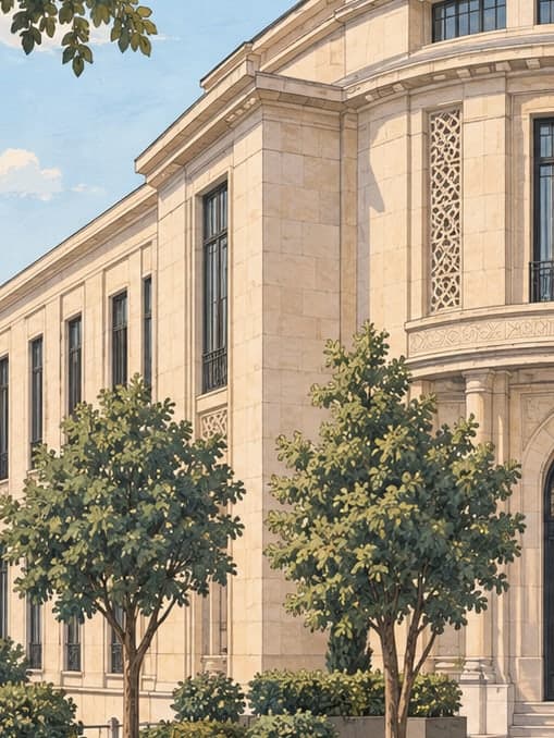 Illustration of Türkiye İş Bank Painting and Sculpture Museum, İstanbul