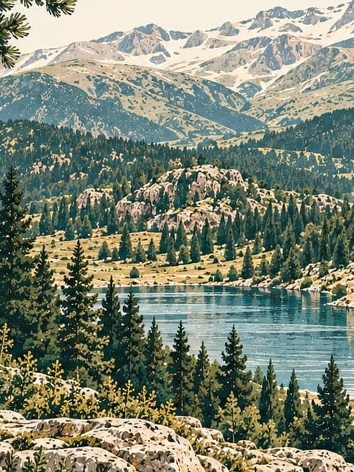 Illustration of Uludağ National Park, Bursa
