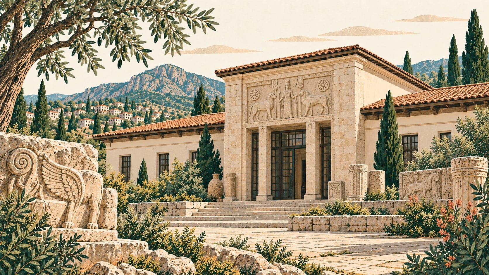 Illustration of Uşak Archaeological Museum, Uşak