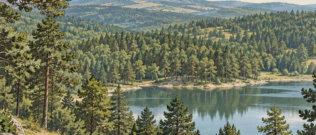 Illustration of Foundation Pine Grove Nature Conservation Area, Kütahya