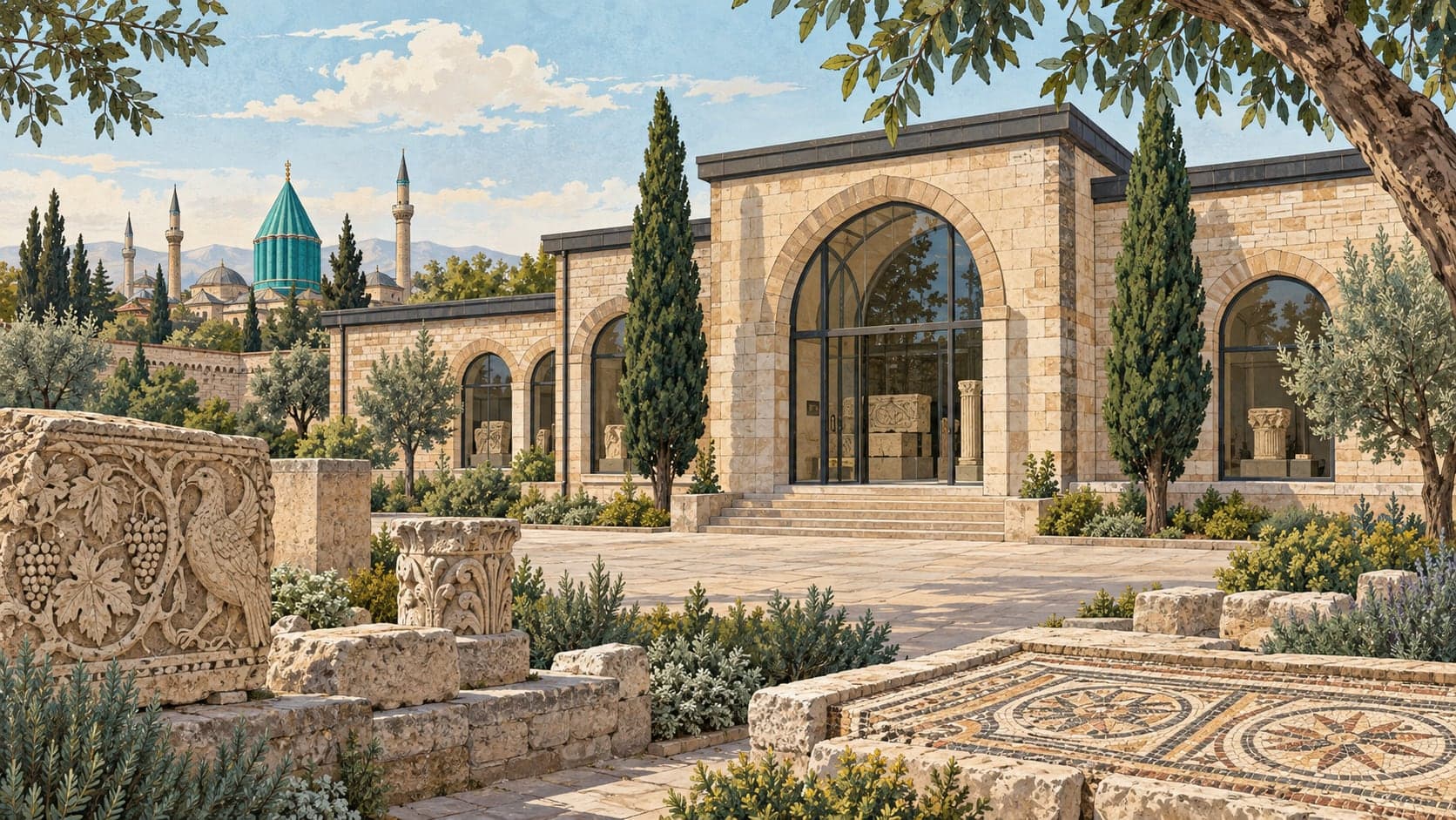 Illustration of Velespit Museum, Konya