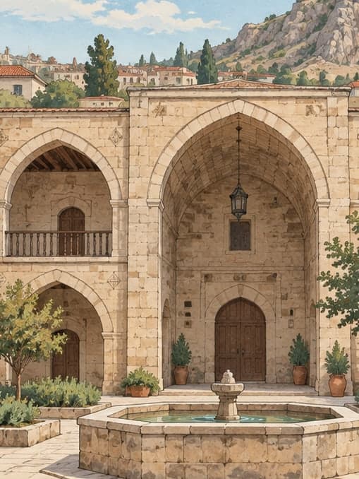 Illustration of Veli Paşa Caravanserai, Çorum