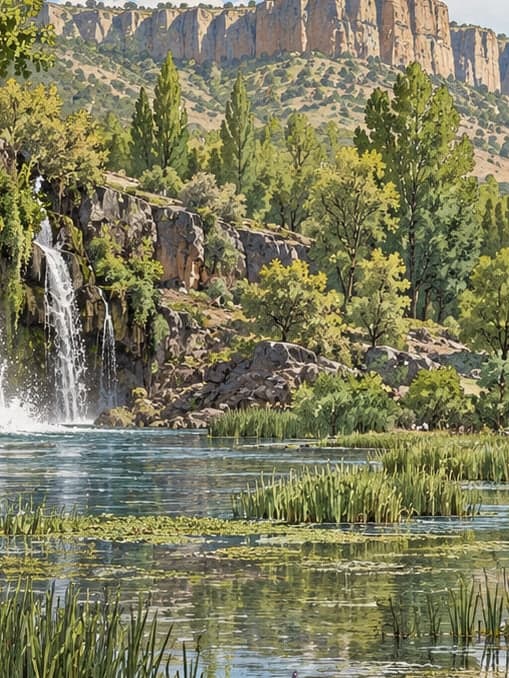Illustration of Yabanardıl Şeyhandede Nature Park, Diyarbakır