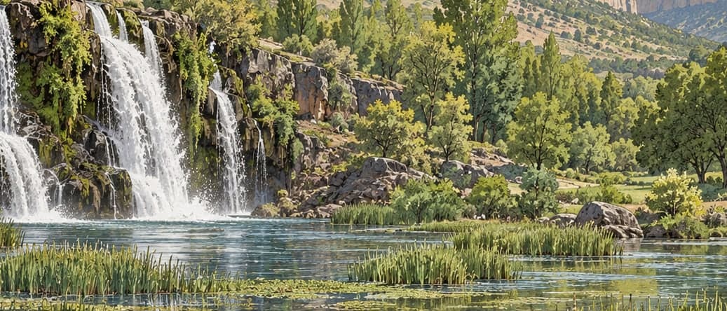 Illustration of Yabanardıl Şeyhandede Nature Park, Diyarbakır
