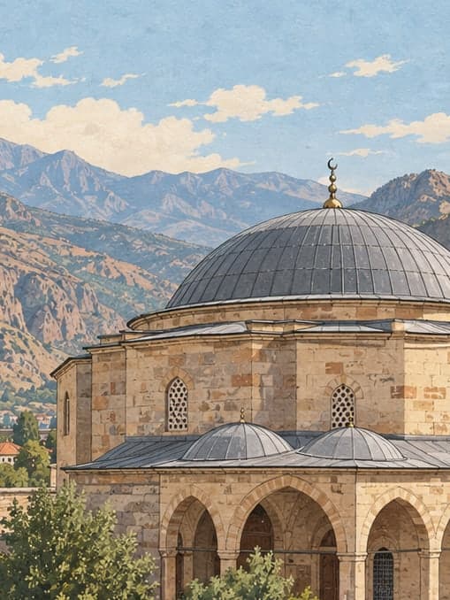 Illustration of Yelmaniye Mosque / Madrasa Mosque, Tunceli