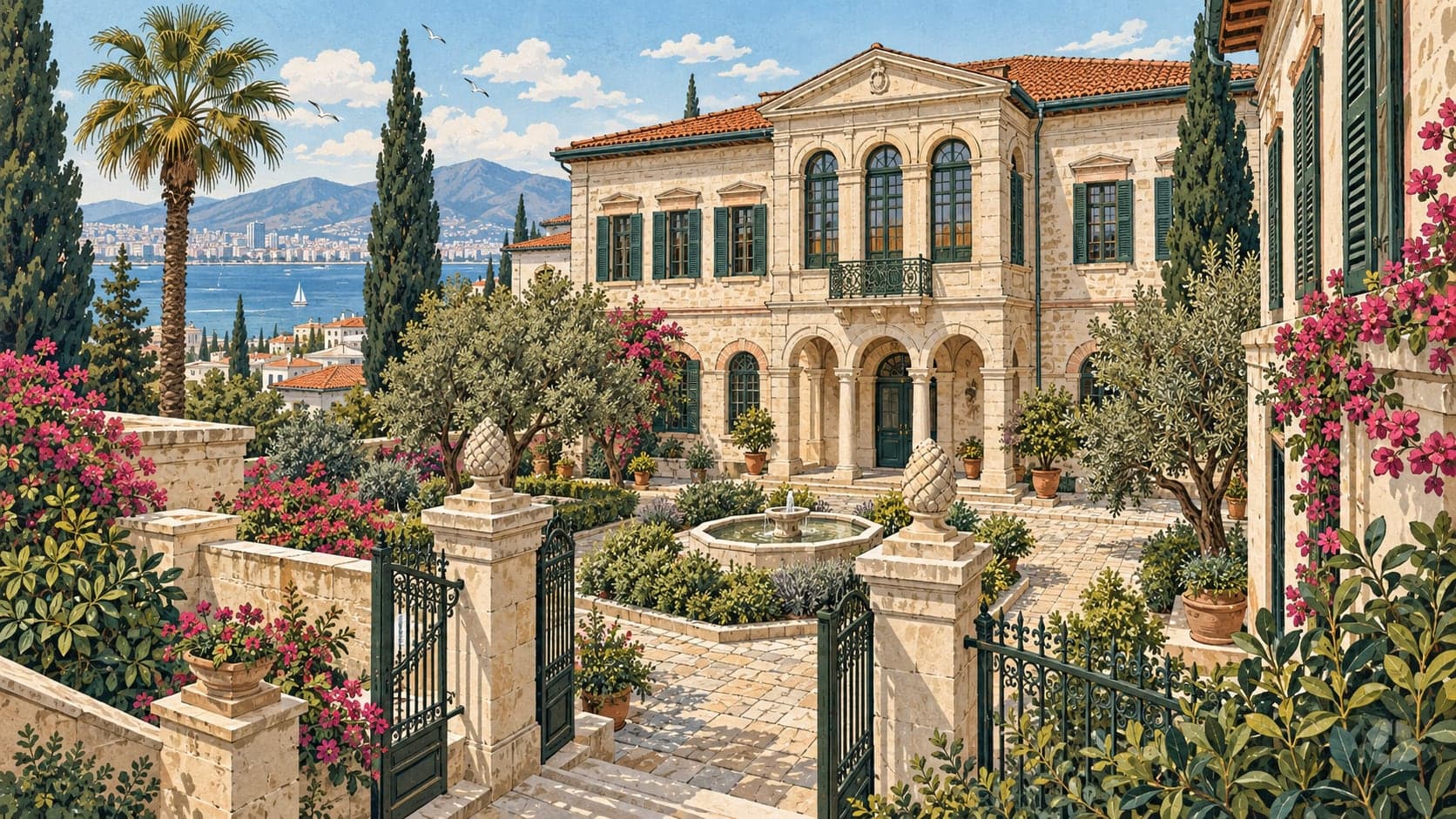 Illustration of Yıldız City Archive and Museum, İzmir