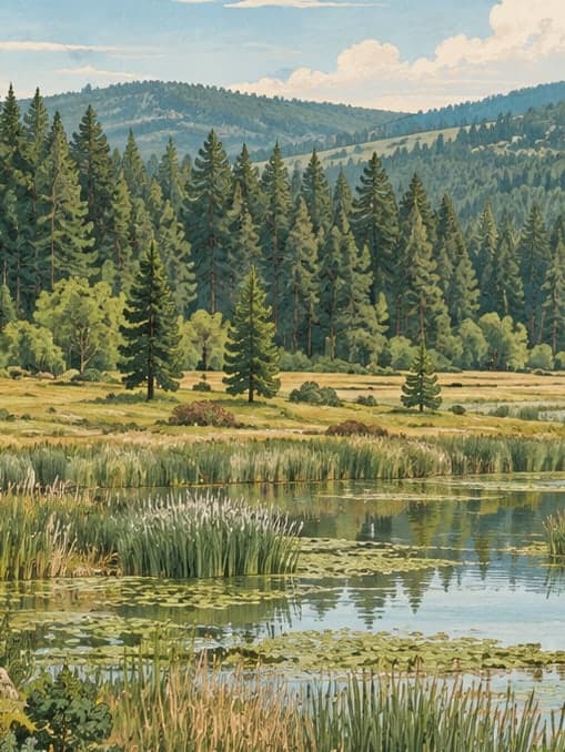 Illustration of Yunus Emre Nature Park, Eskişehir