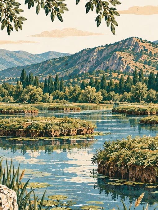 Illustration of Yüzen Adalar Tabiat Anıtı, Bingöl