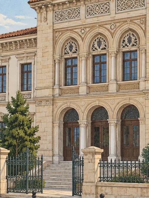 Illustration of Ziraat Bank İzmir Art Museum, İzmir