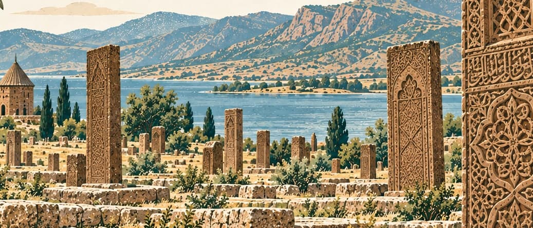 Illustration of Ahlat Selçuklu Mezarlığı, Bitlis