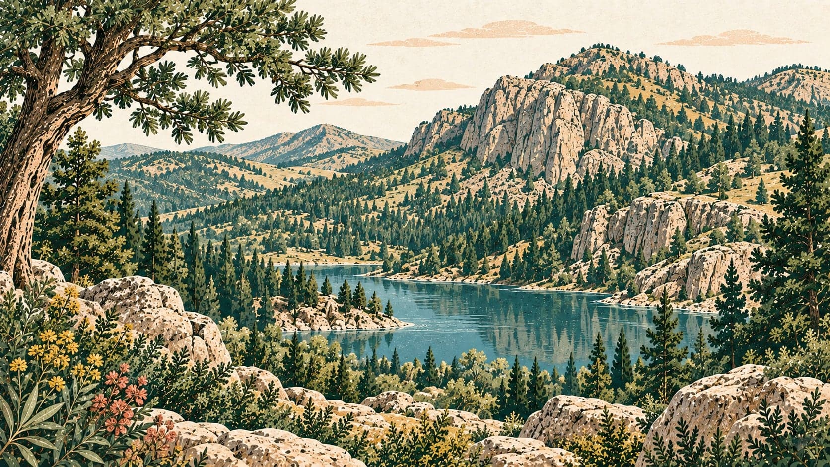 Illustration of Akdağ National Park, Afyonkarahisar
