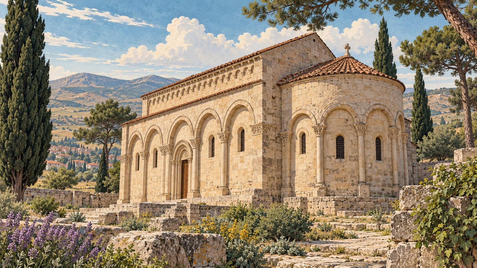 Illustration of Akdağmadeni Church, Yozgat