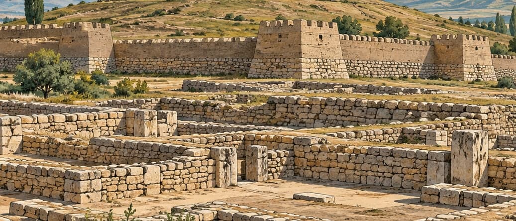 Illustration of Alacahöyük Archaeological Site, Çorum