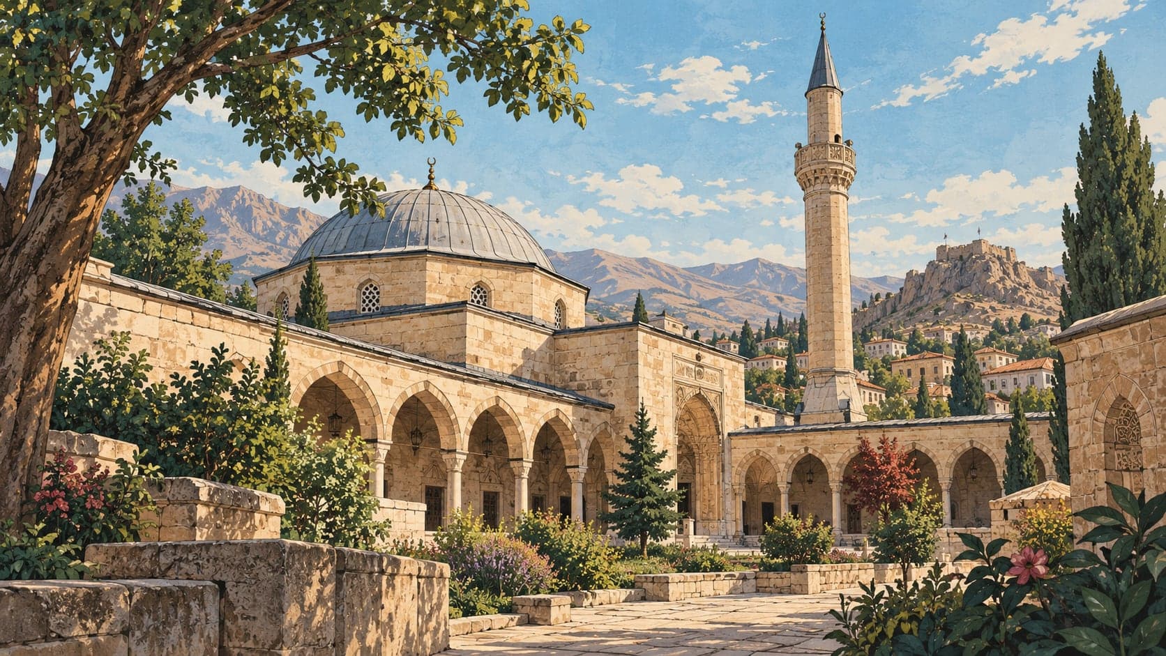 Illustration of Alaeddin Mosque, Niğde