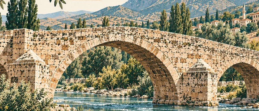 Illustration of Aliköçek (Elli Küçe) Çayı Köprüsü, Iğdır