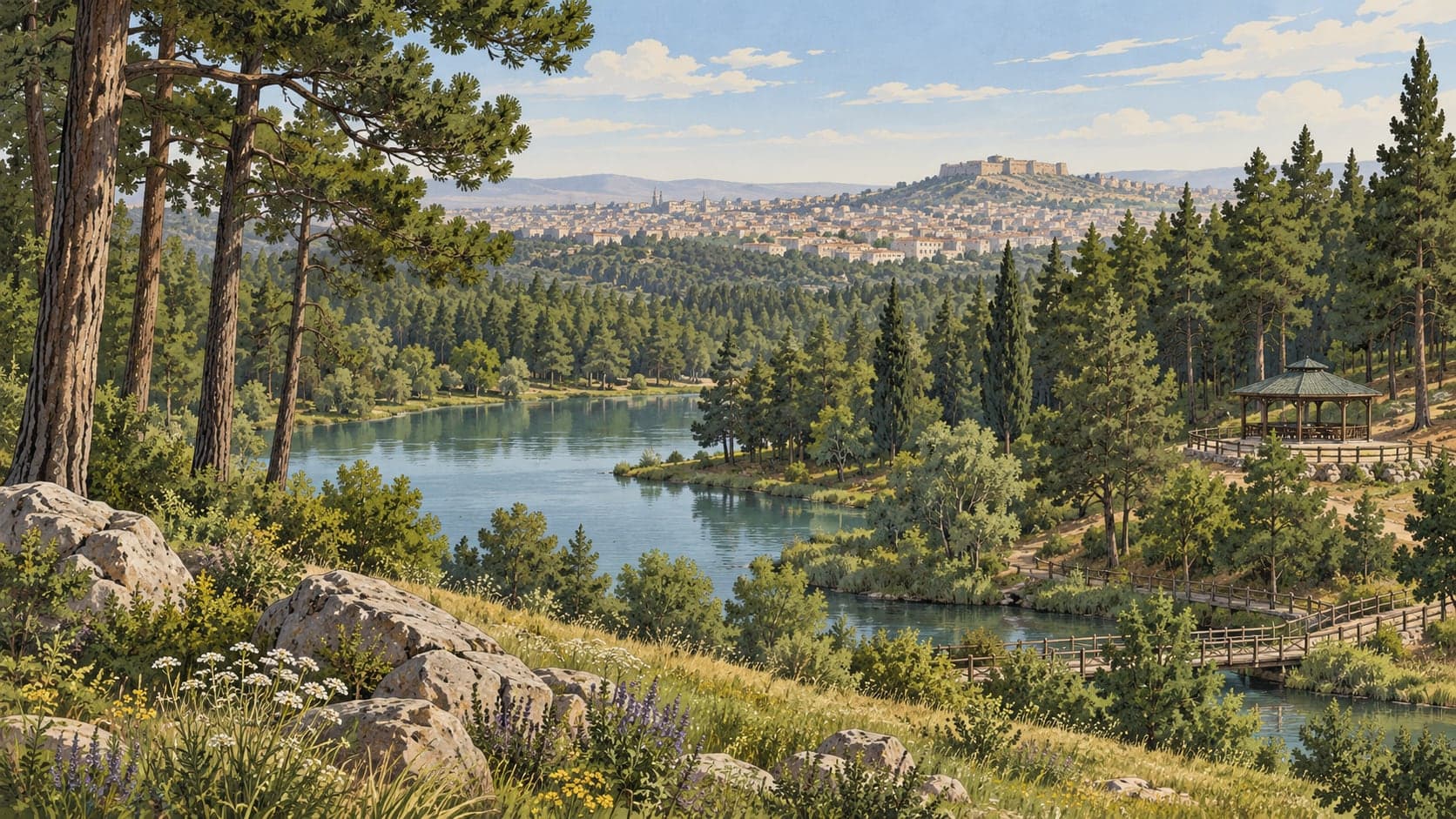 Illustration of Alleben-Yamaçtepe Nature Park, Gaziantep