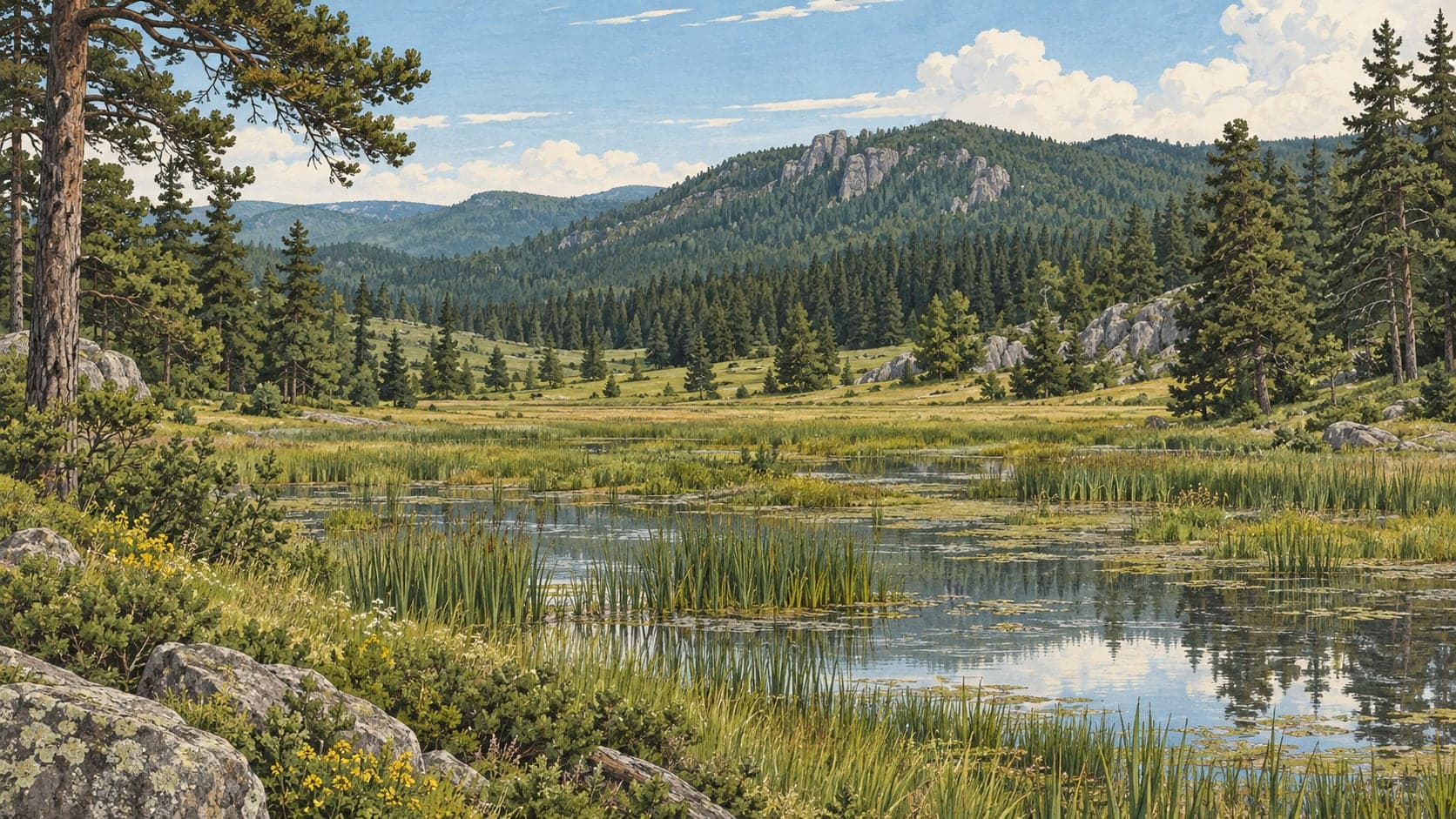 Illustration of Aluçdağı Nature Park, Ankara