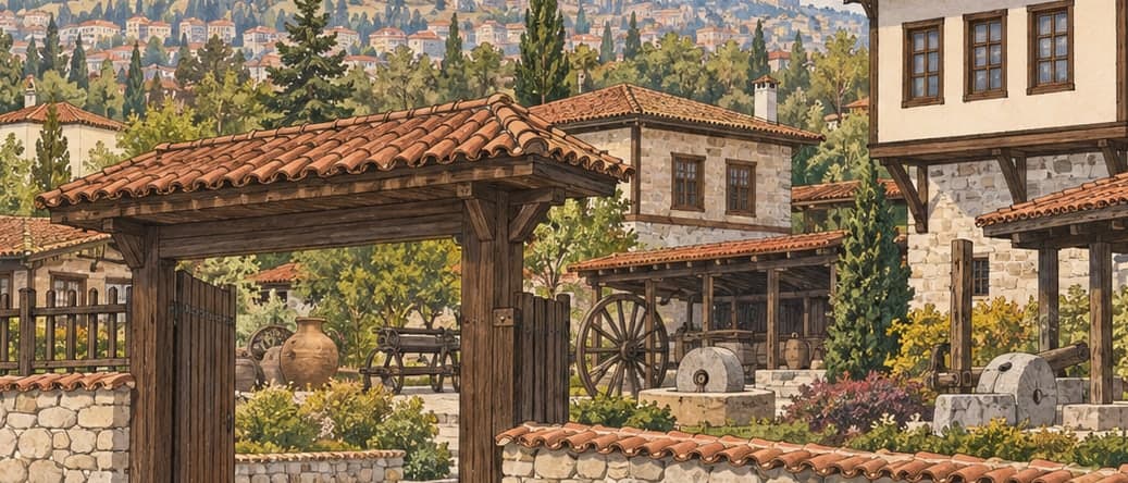 Illustration of Anatolian Open Air Museum / Living Village, Ankara