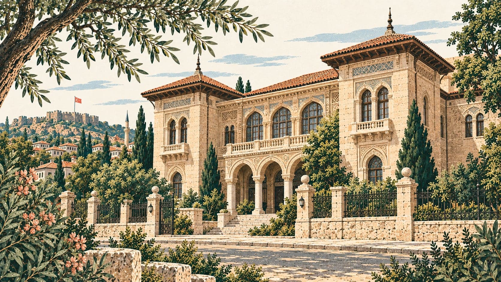 Illustration of Ankara Palas, Ankara