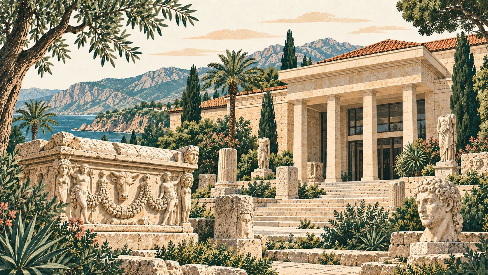 Illustration of Antalya Müzesi, Antalya