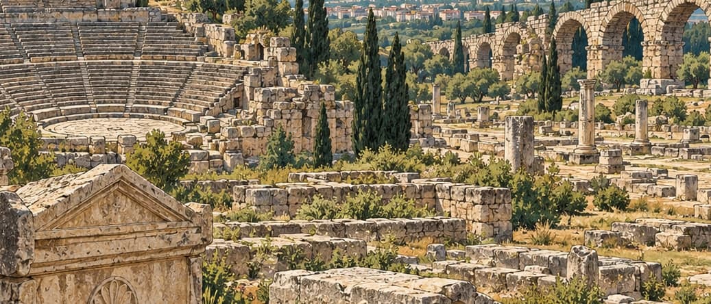 Illustration of Apollonia Necropolis, Bursa