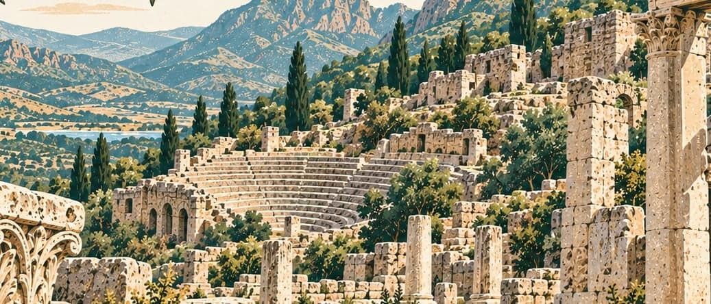 Illustration of Ariassos Ancient City, Antalya