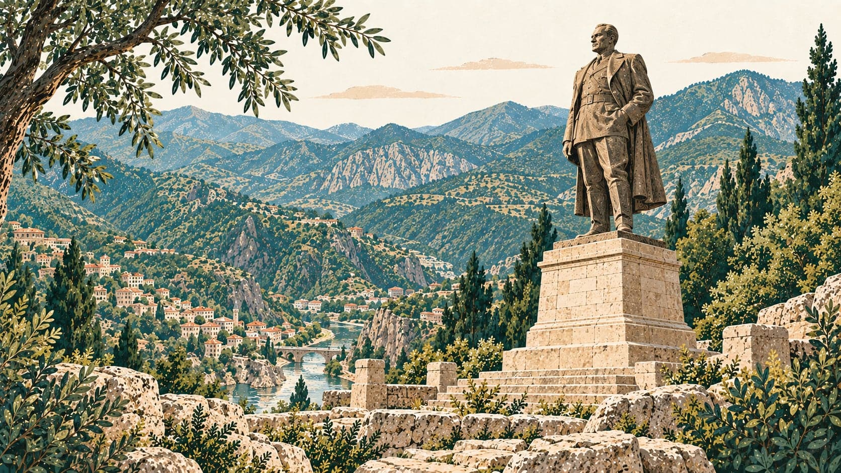 Illustration of Artvin Atatürk Heykeli, Artvin