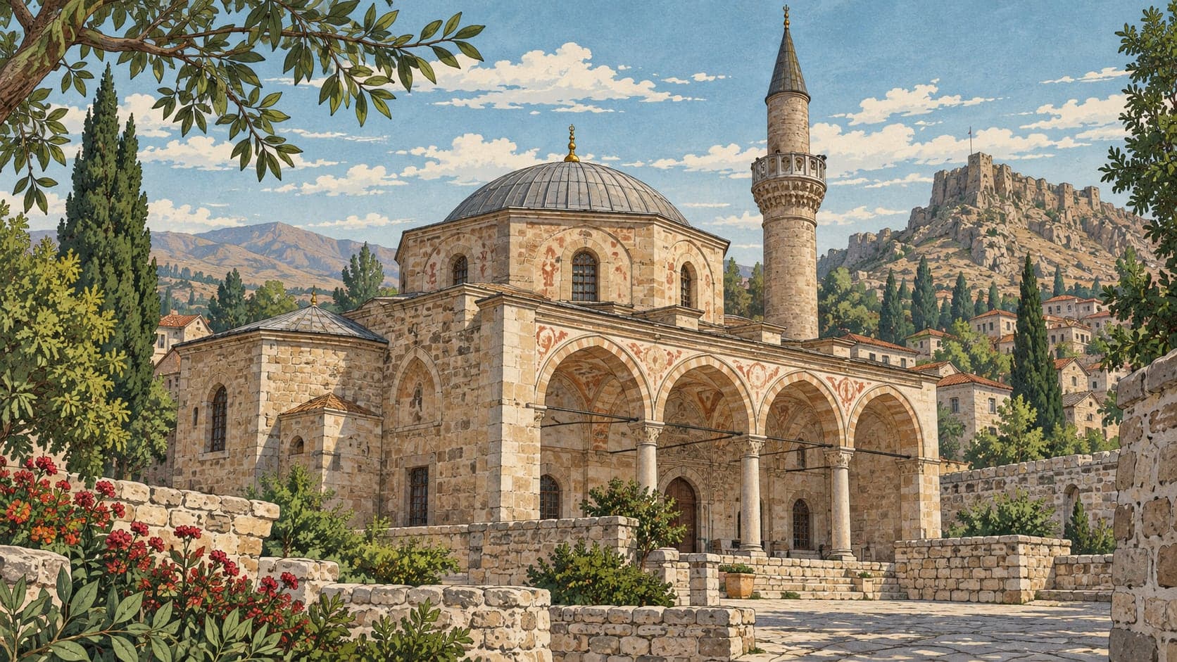 Illustration of Lower Kayabaşı Church - Mosque, Niğde