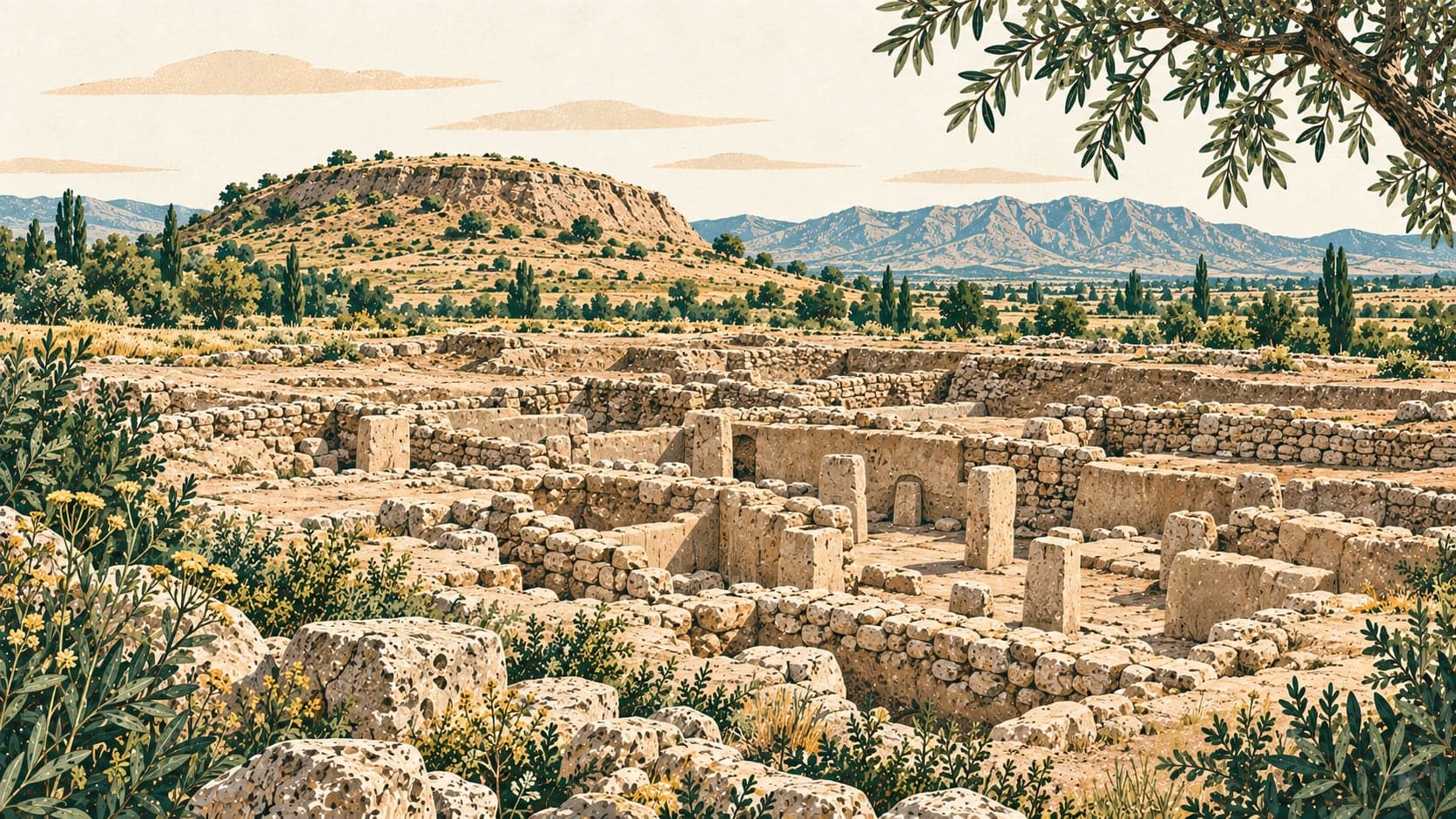 Illustration of Aşıklı Höyük, Aksaray