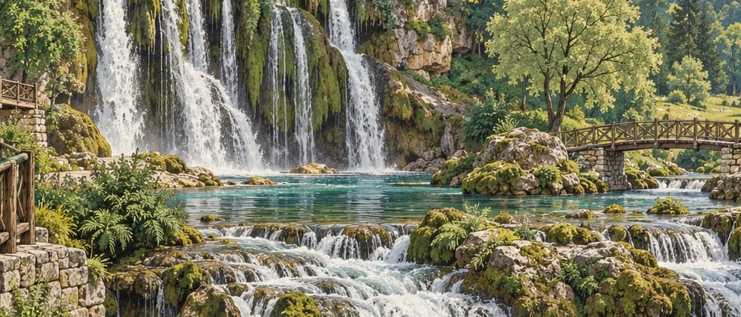 Illustration of Aydınpınar Waterfalls Nature Park, Düzce