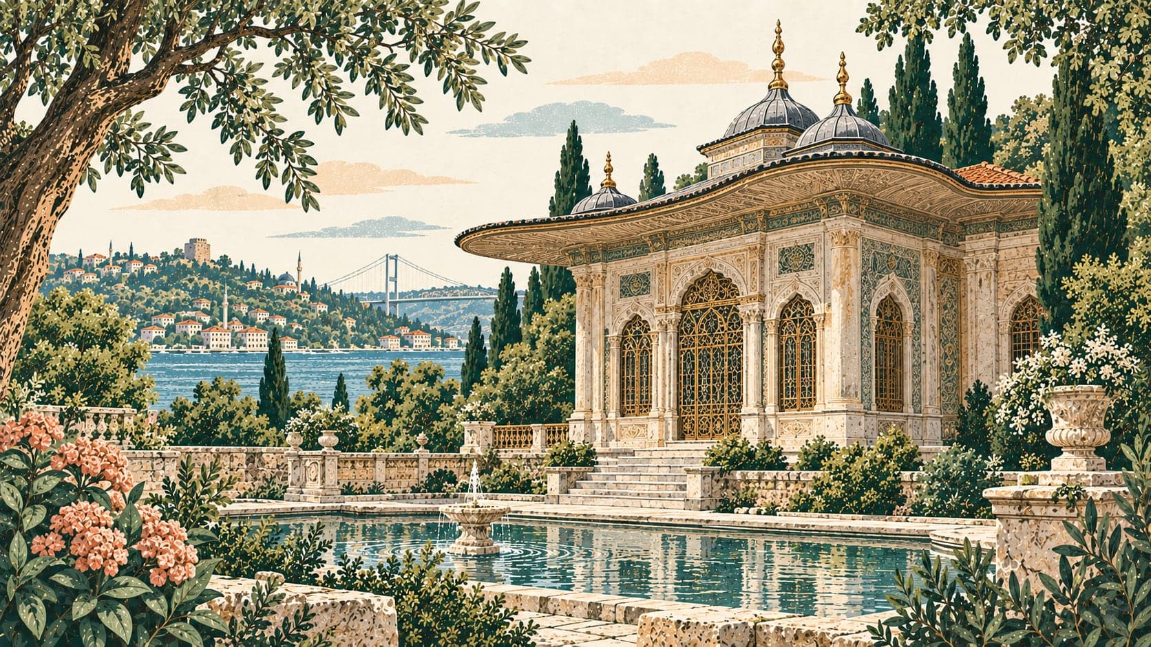 Illustration of Aynalıkavak Kasrı, İstanbul