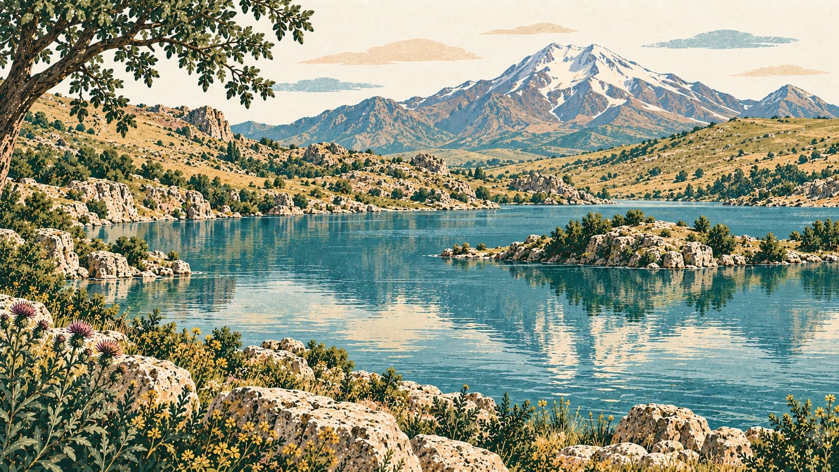 Illustration of Balık Gölü, Ağrı