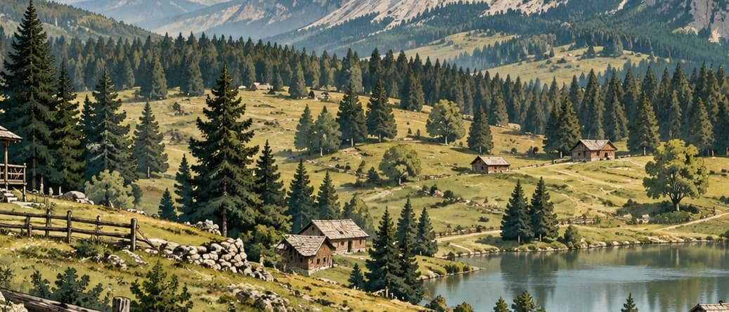 Illustration of Başkonuş Plateau, Kahramanmaraş
