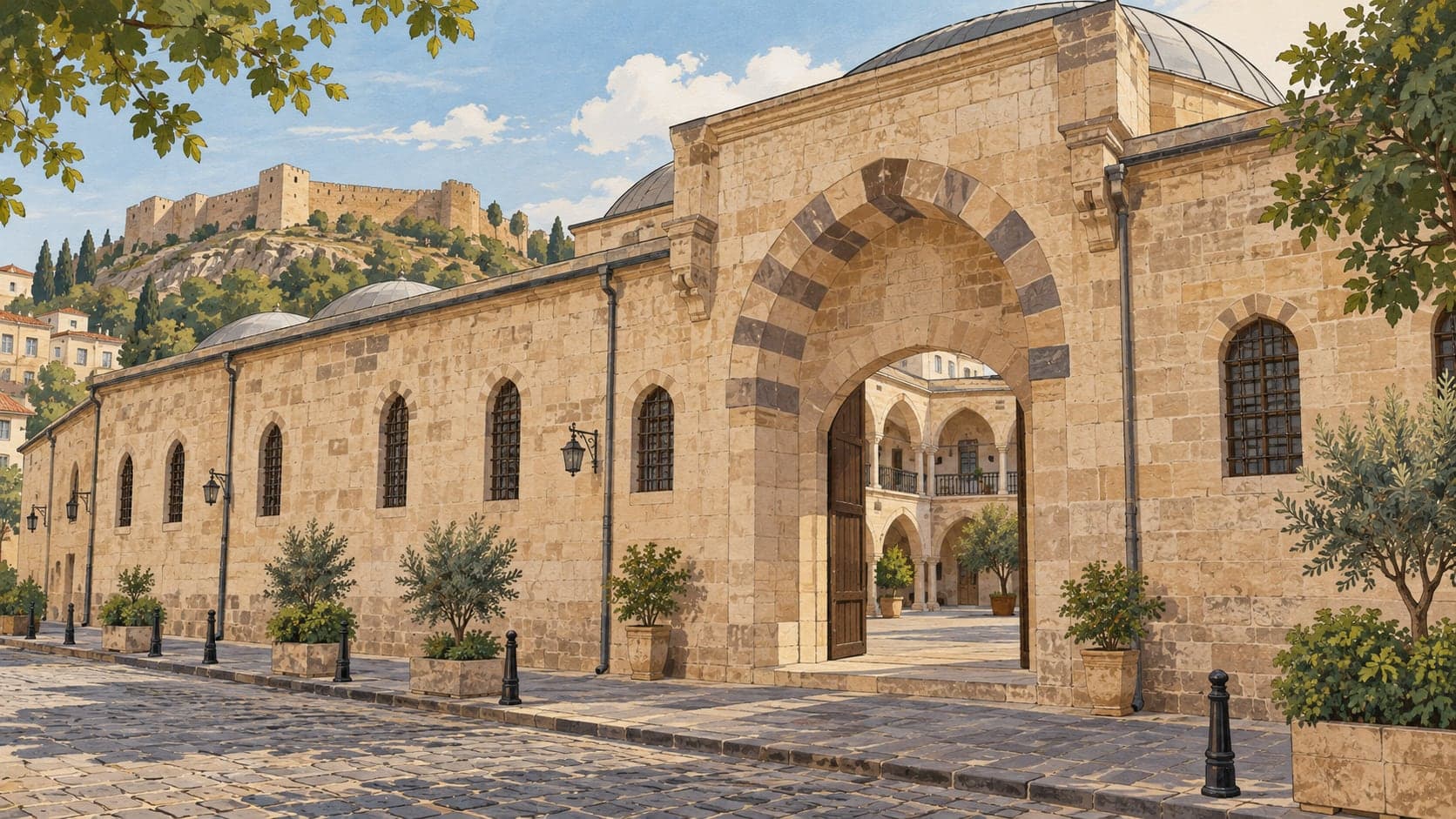 Illustration of Bayaz Caravanserai City Museum, Gaziantep