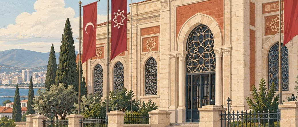 Illustration of Flag Science and Turkish Flags Museum, İzmir
