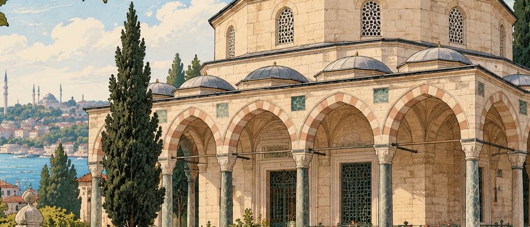 Illustration of Bayram Paşa Tomb, İstanbul