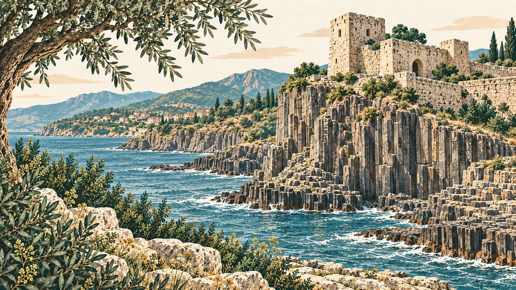 Illustration of Bazalt Kayalıkları, Sinop