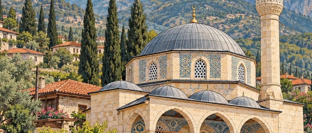 Illustration of Belenardıç Village Mosque, Denizli