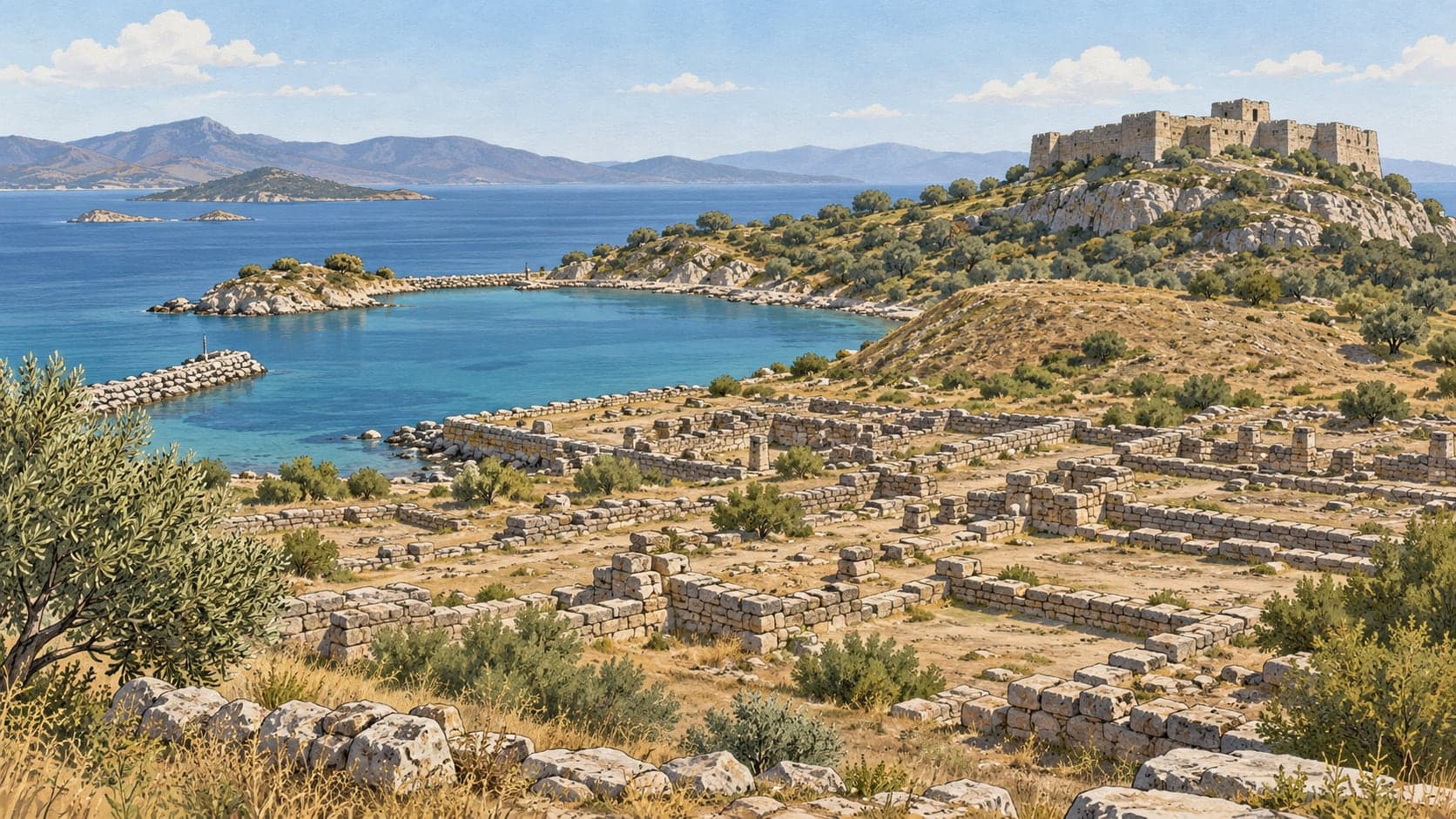 Illustration of Beyağaç Topuklu Plateau, Denizli
